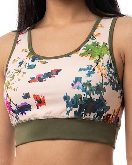 Women Printed Soft Bra And Bermuda Sports Set