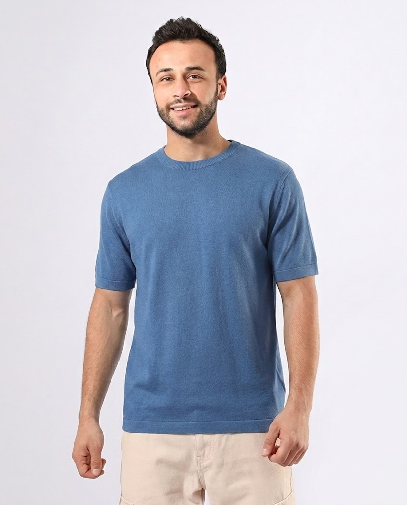 MEN PLAIN SHORT SLEEVES T-SHIRT
