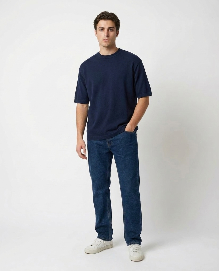 Men Plain Half Sleeves T-Shirt