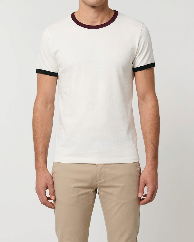 Men Plain Half Sleeves T-shirt