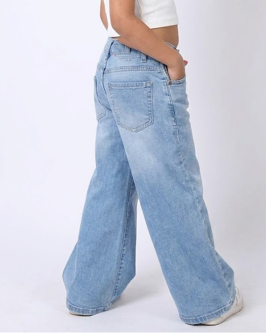 Girls Jeans Wide Leg Pant