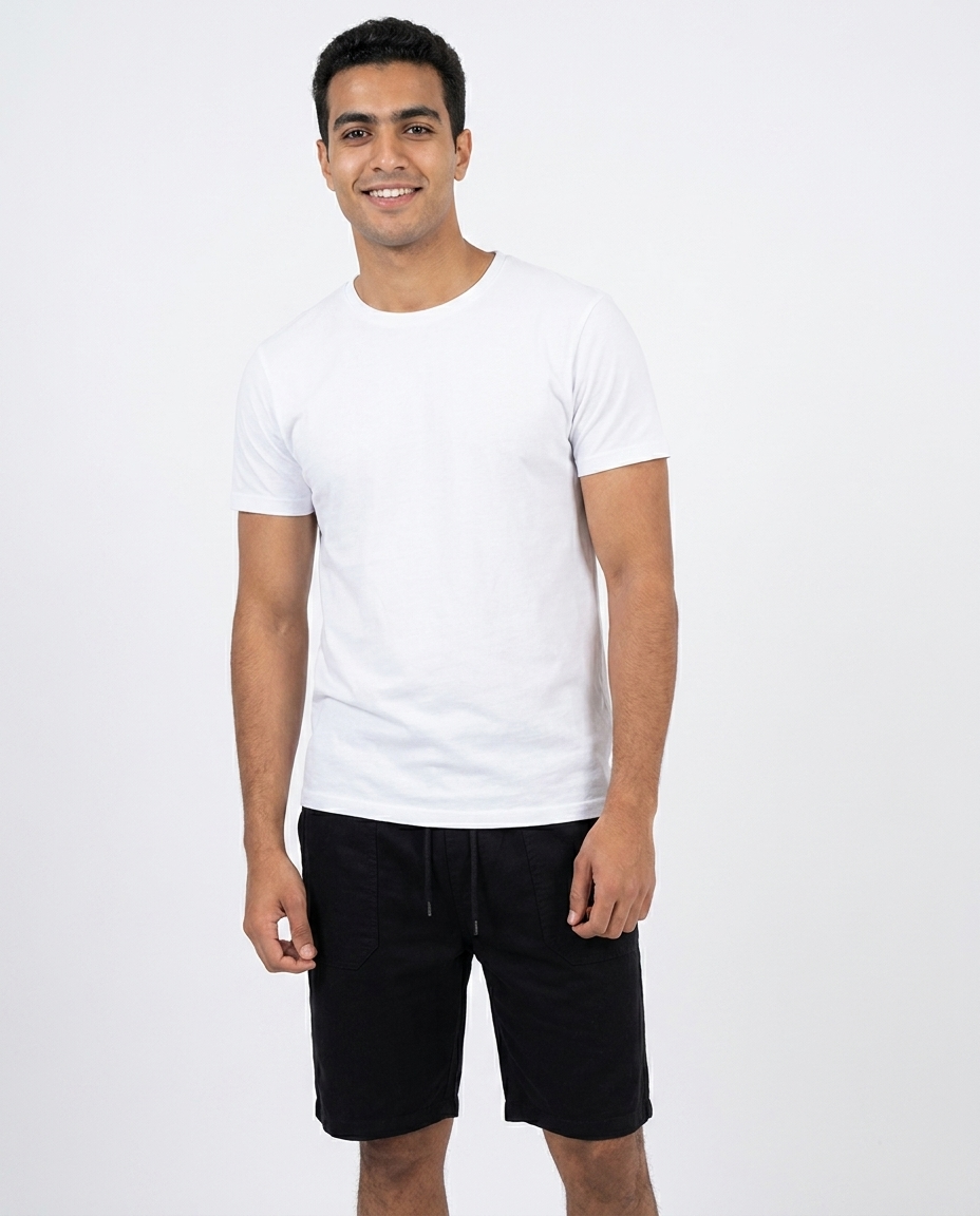 Men Linen Casual Short