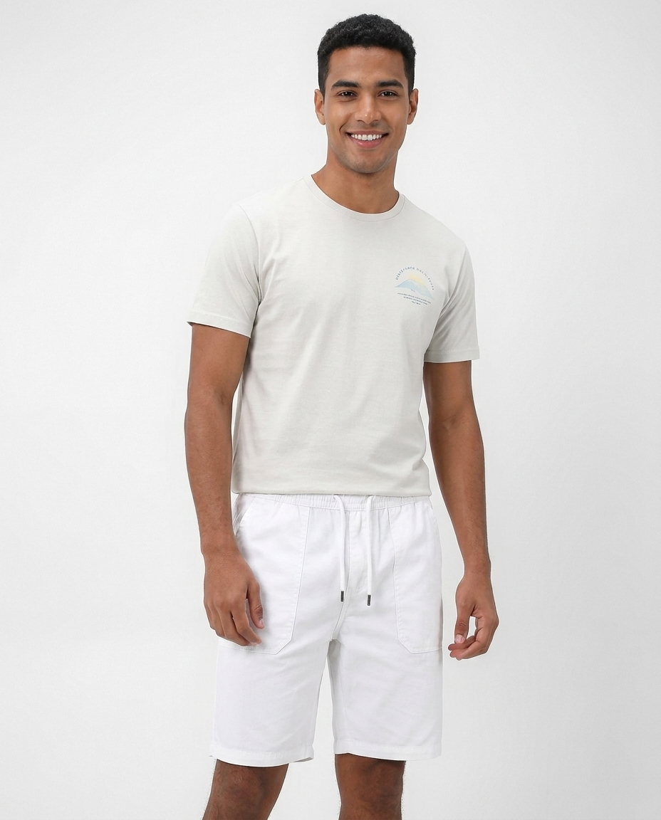Men Linen Casual Short
