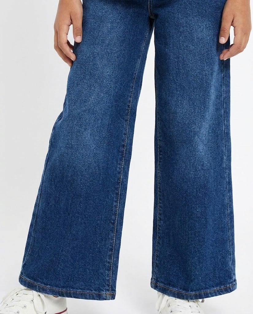 Girls Jeans Wide Leg Pant