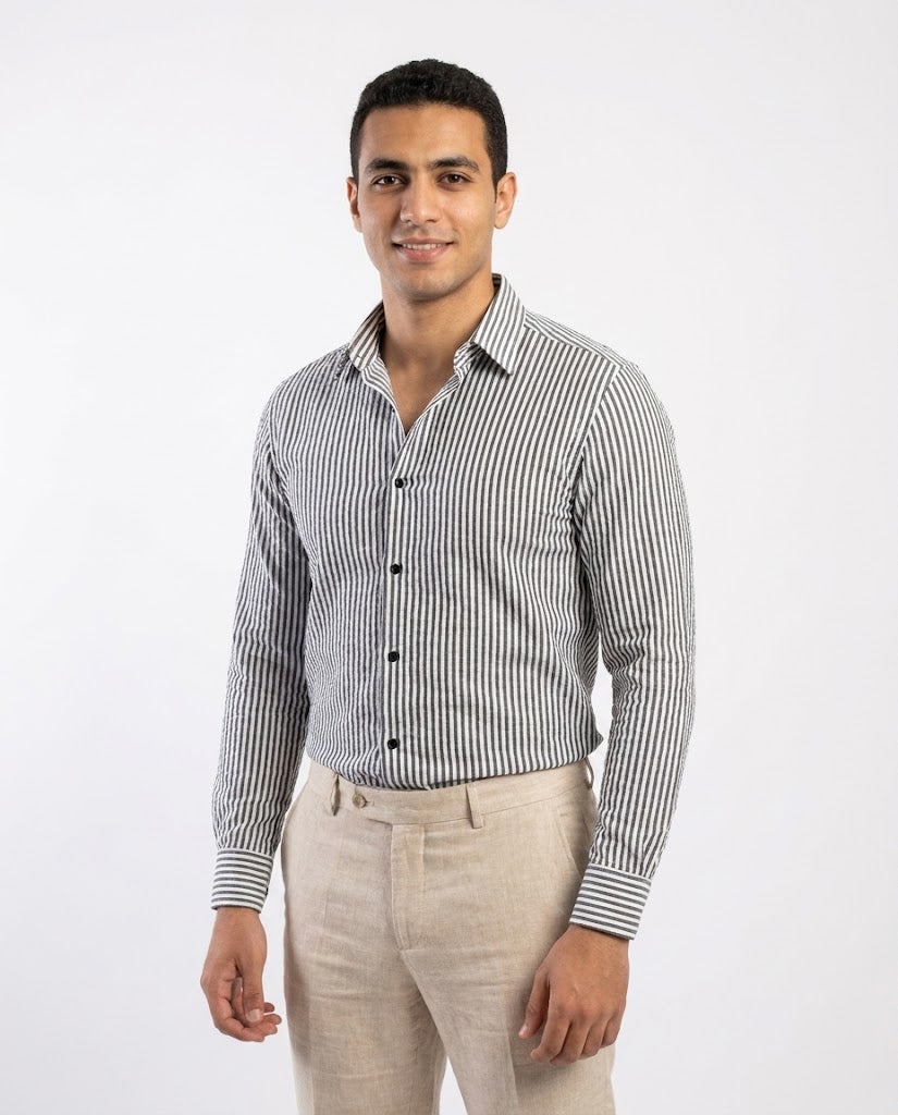 Men Classic Stripped Shirt