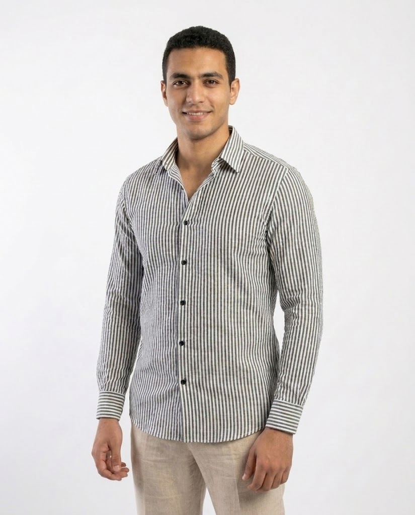 Men Classic Stripped Shirt