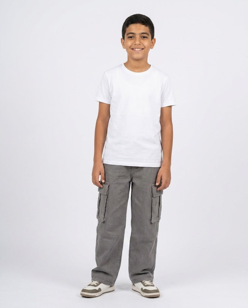 Boys Gabardine Cargo Pant