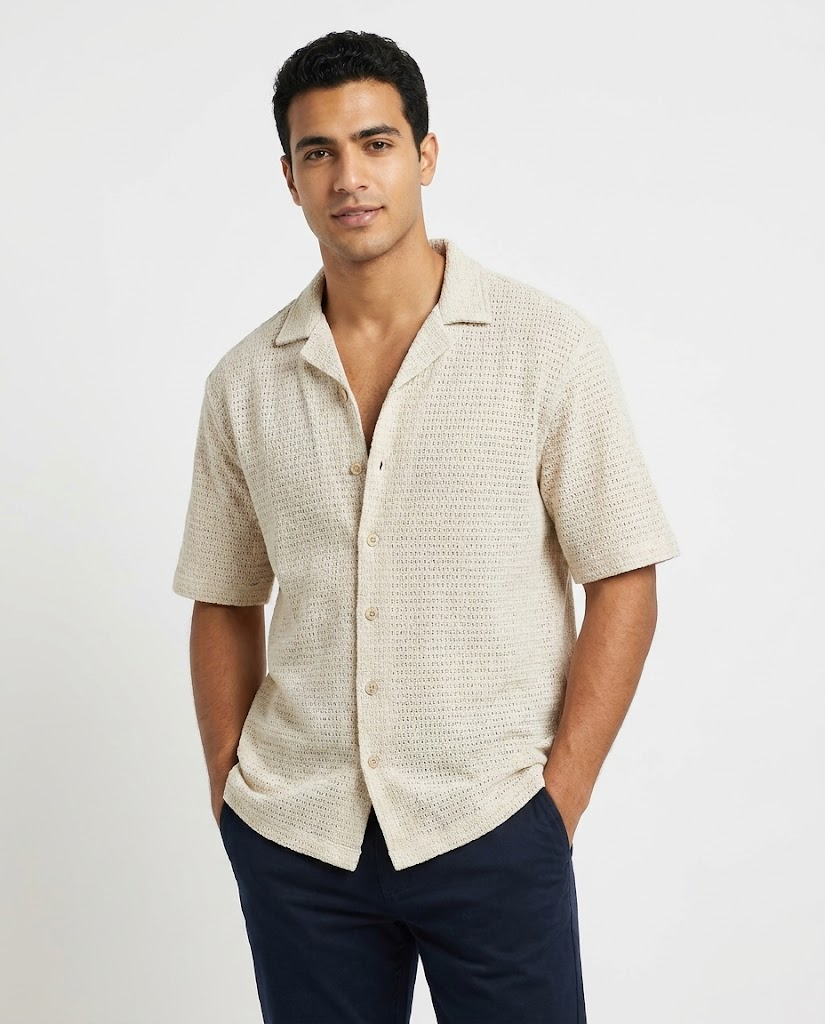 Men Casual Half Sleeves Shirt