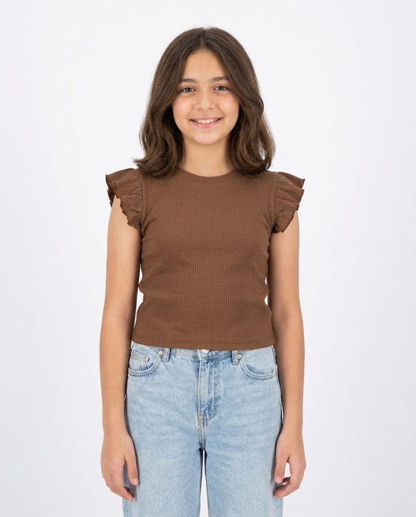 Girls Plain Half Sleeves T-shirt