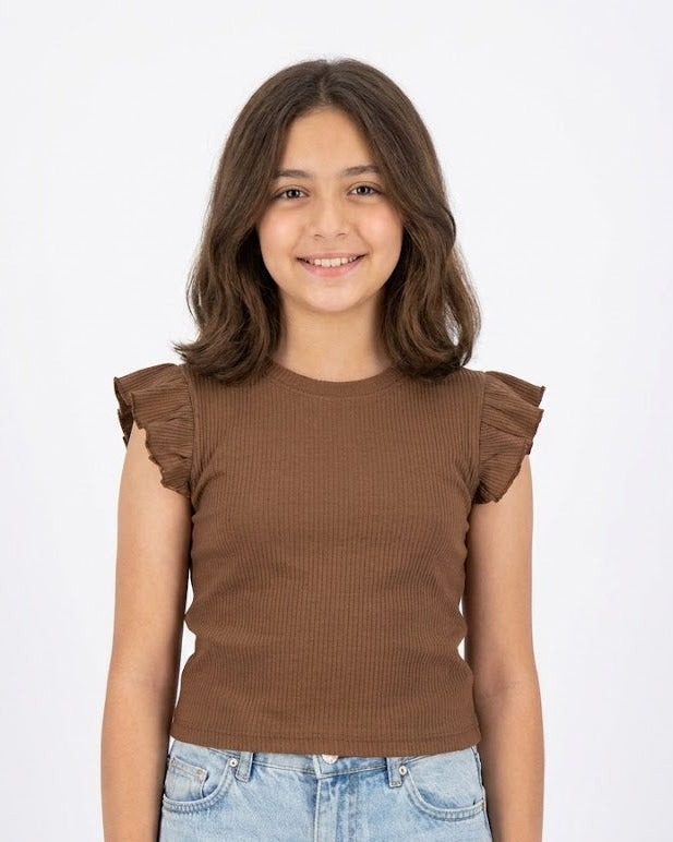 Girls Plain Half Sleeves T-shirt