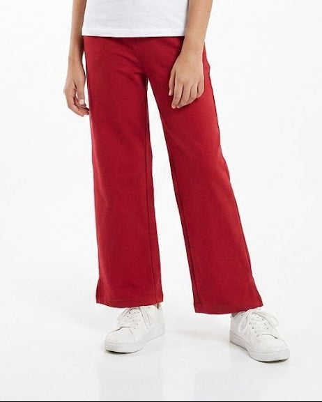 Girls Plain Wide Leg Pant