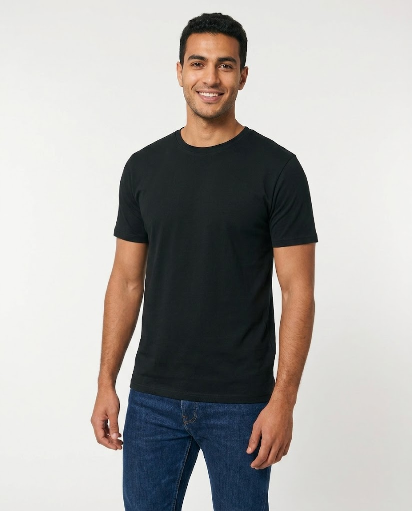 Men Pattern Half Sleeves T-shirt