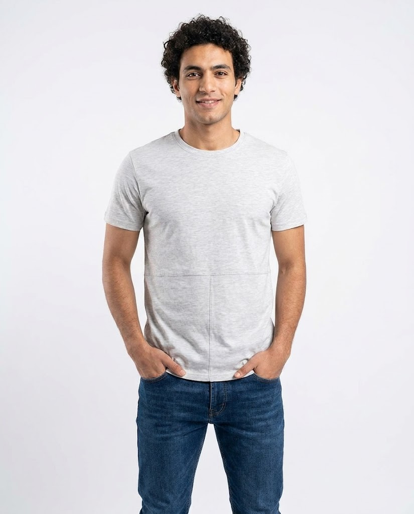 MEN PLAIN COTTON HALF SLEEVES T-SHIRT