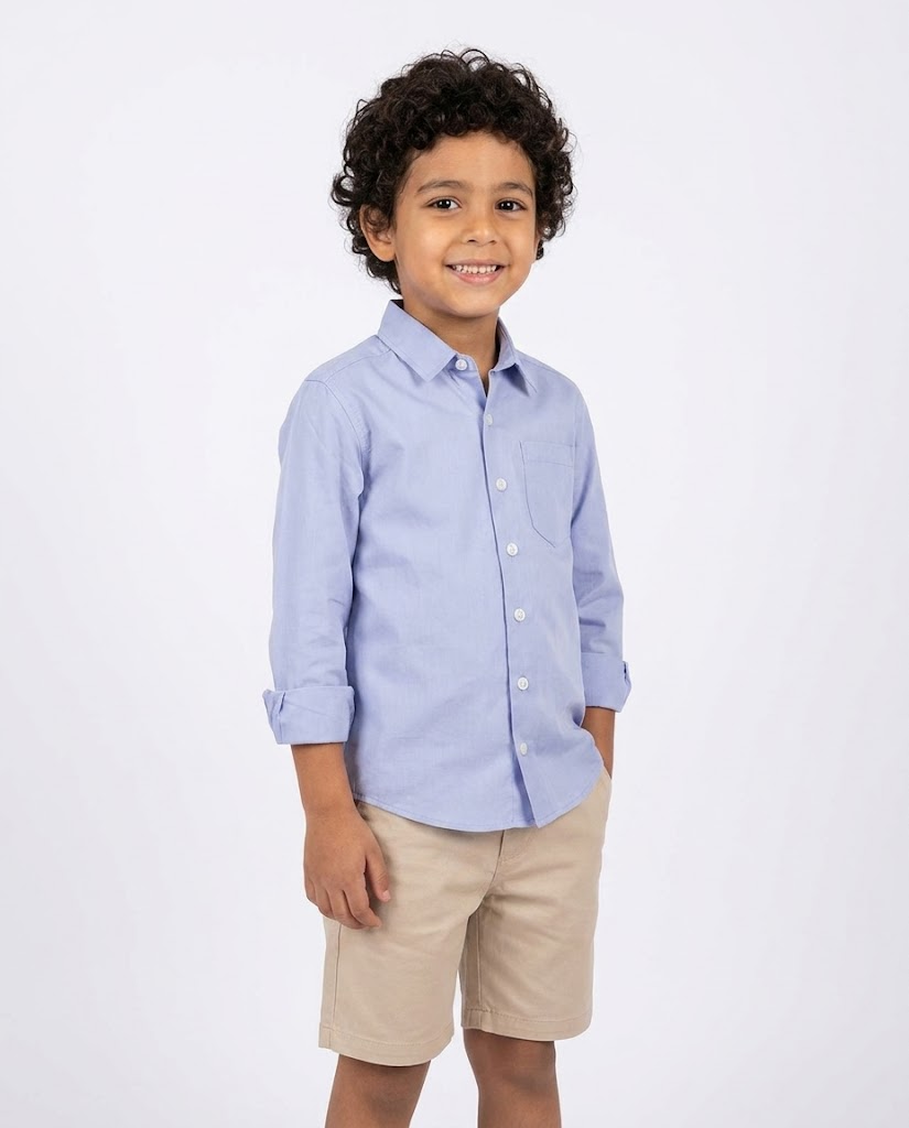 Boys PLAIN LONG SLEEVES SHIRT