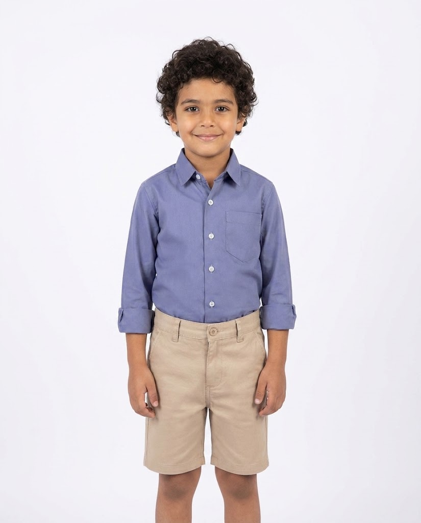 Boys PLAIN LONG SLEEVES SHIRT