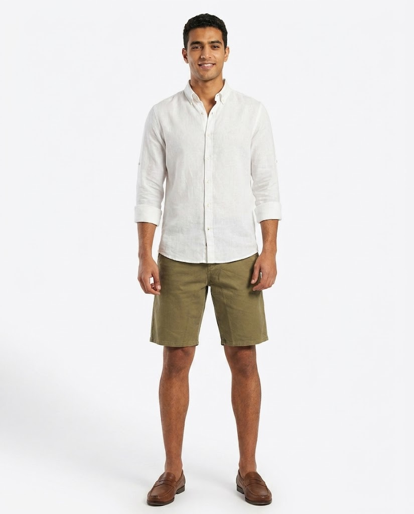 MEN GABARDINE SLACK SHORT