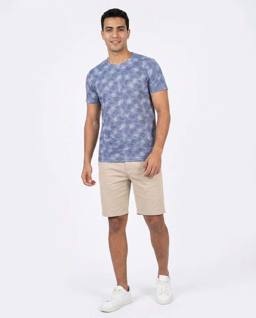 Printed Half Sleeves Men T-shirt