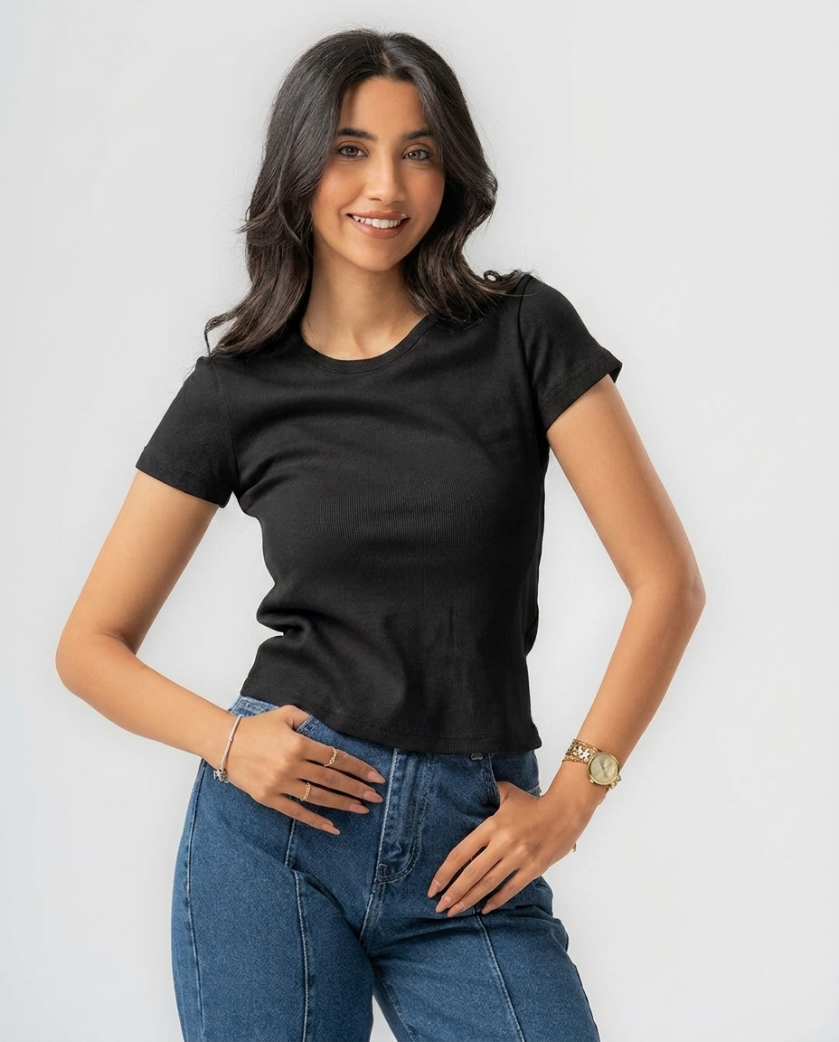 Ribbed Basic Top