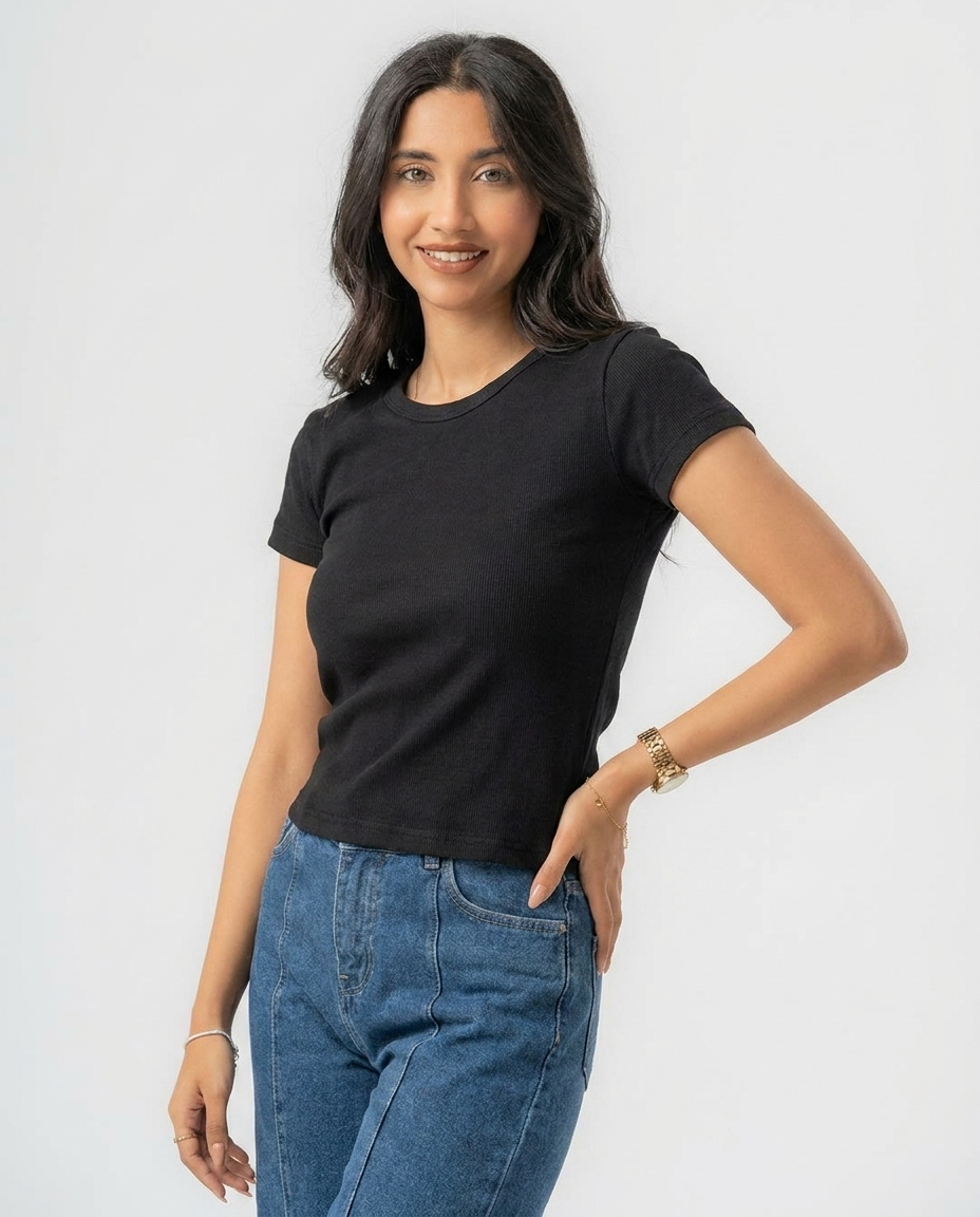 Ribbed Basic Top