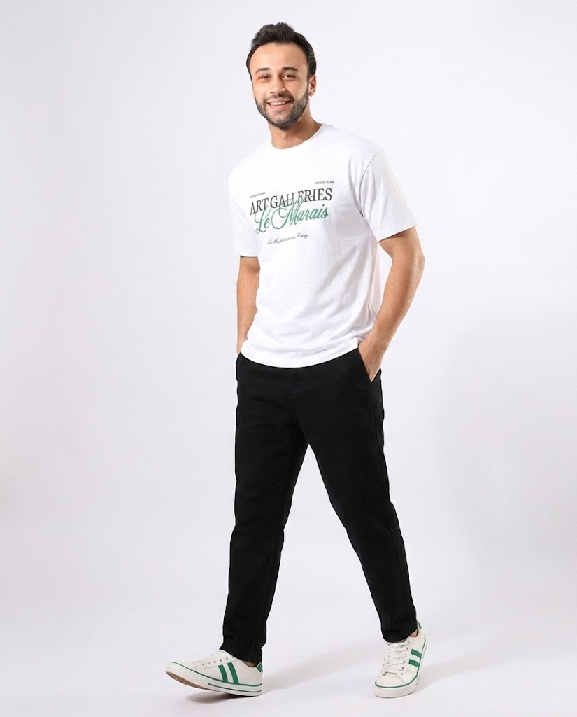 MEN PRINTED ART GALLERIES OVER SIZE T-SHIRT