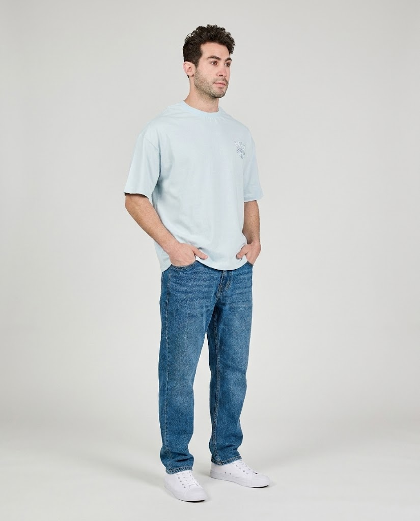 Men Printed Bold Rush H.Sleeves T-shirt Over Size