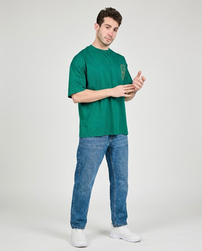 Men Printed Live Fully Half SLeeves T-shirt Over Size