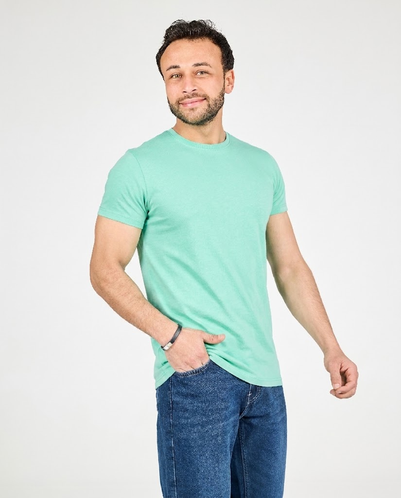 Men Plain Cotton Half Sleeves T-Shirt