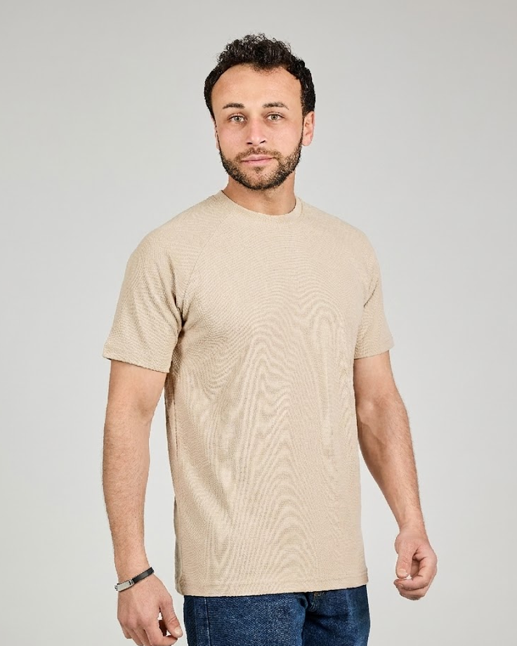 Men Pattern Half Sleeves T-shirt