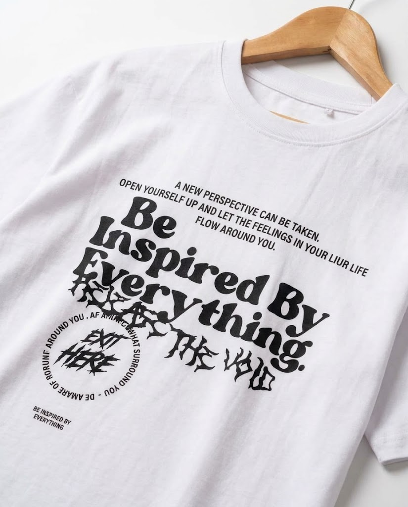 Be Inspired Oversized Printed Mens T-shirt