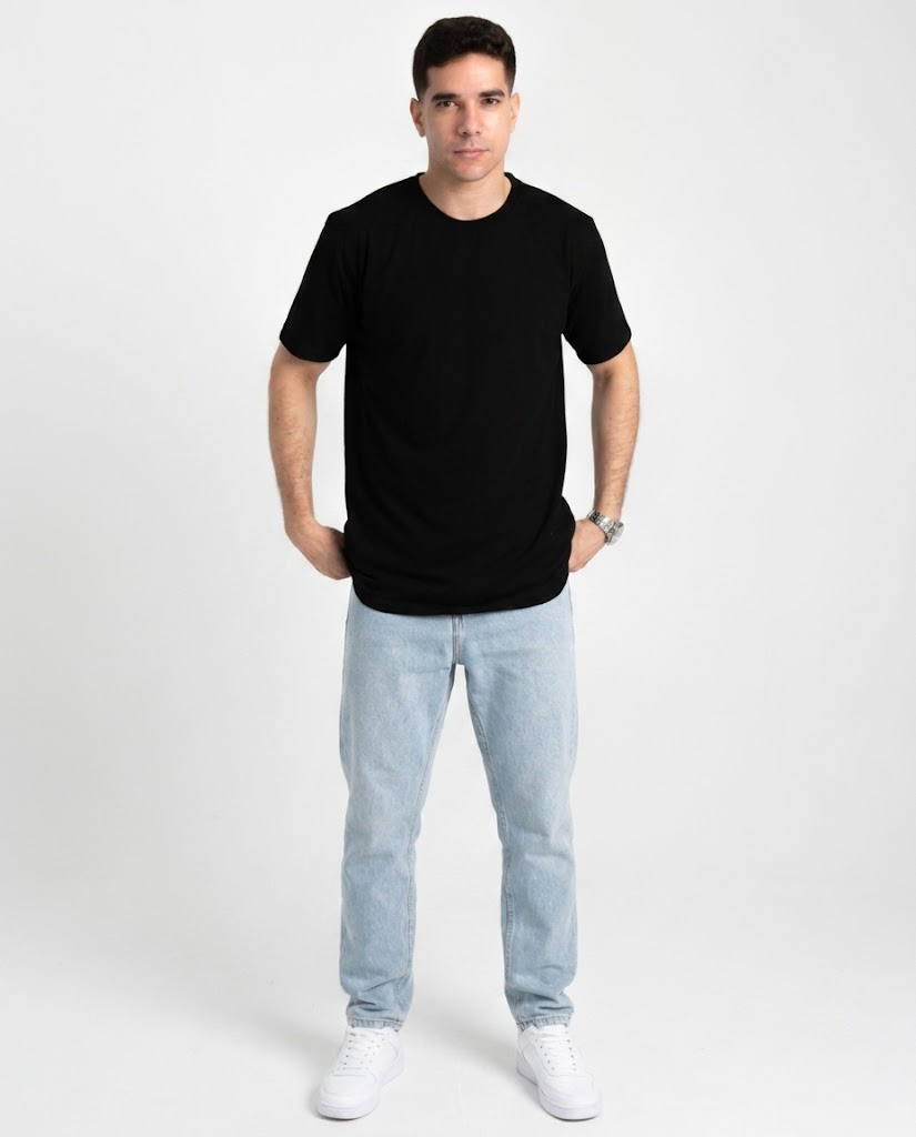 Mens Short Sleeve Mens Round Neck T-shirt