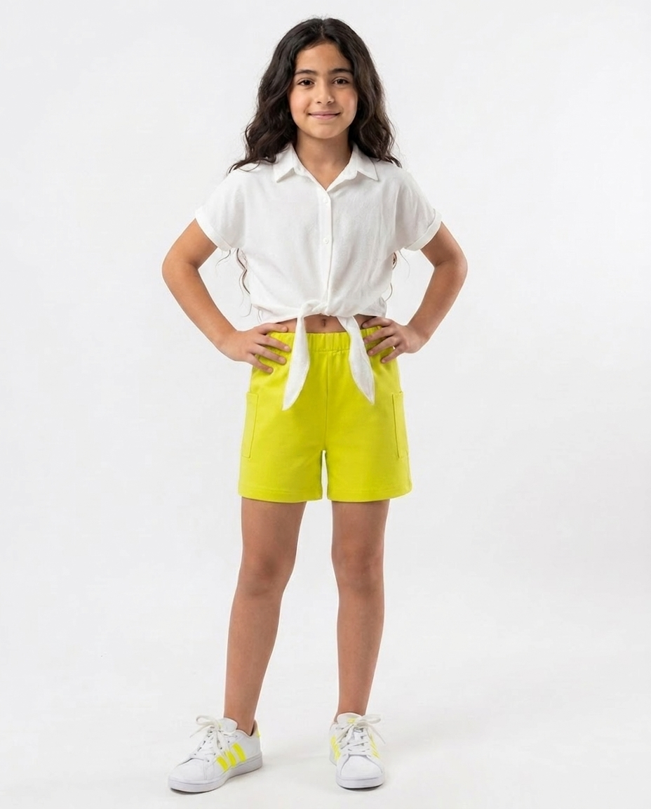 Girls Plain Short