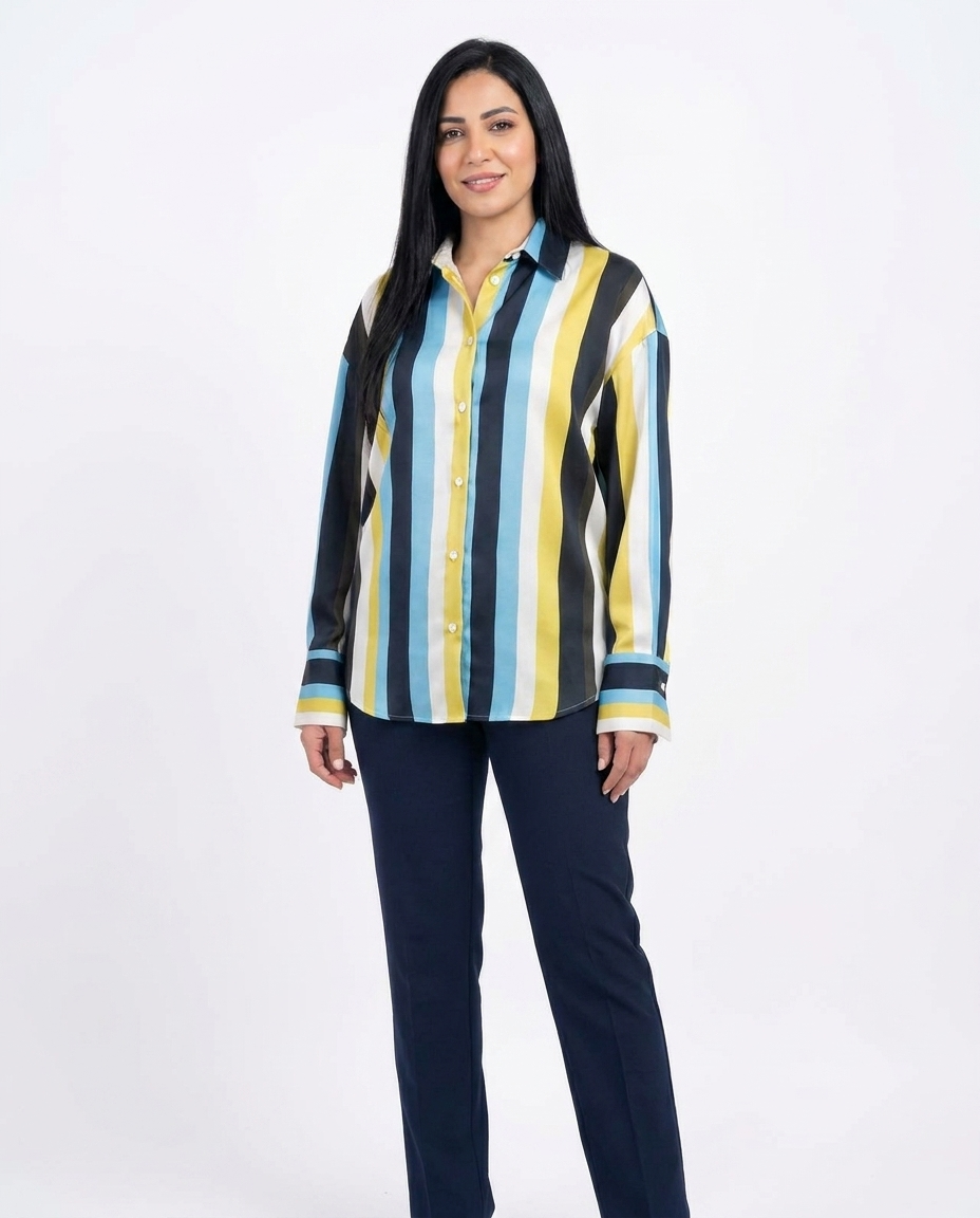 Women Satin Casual Blouse