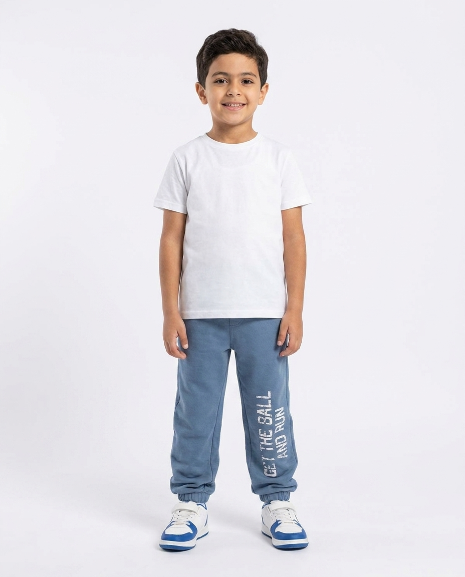 Boys Printed Get The Ball Summer Melton Pant