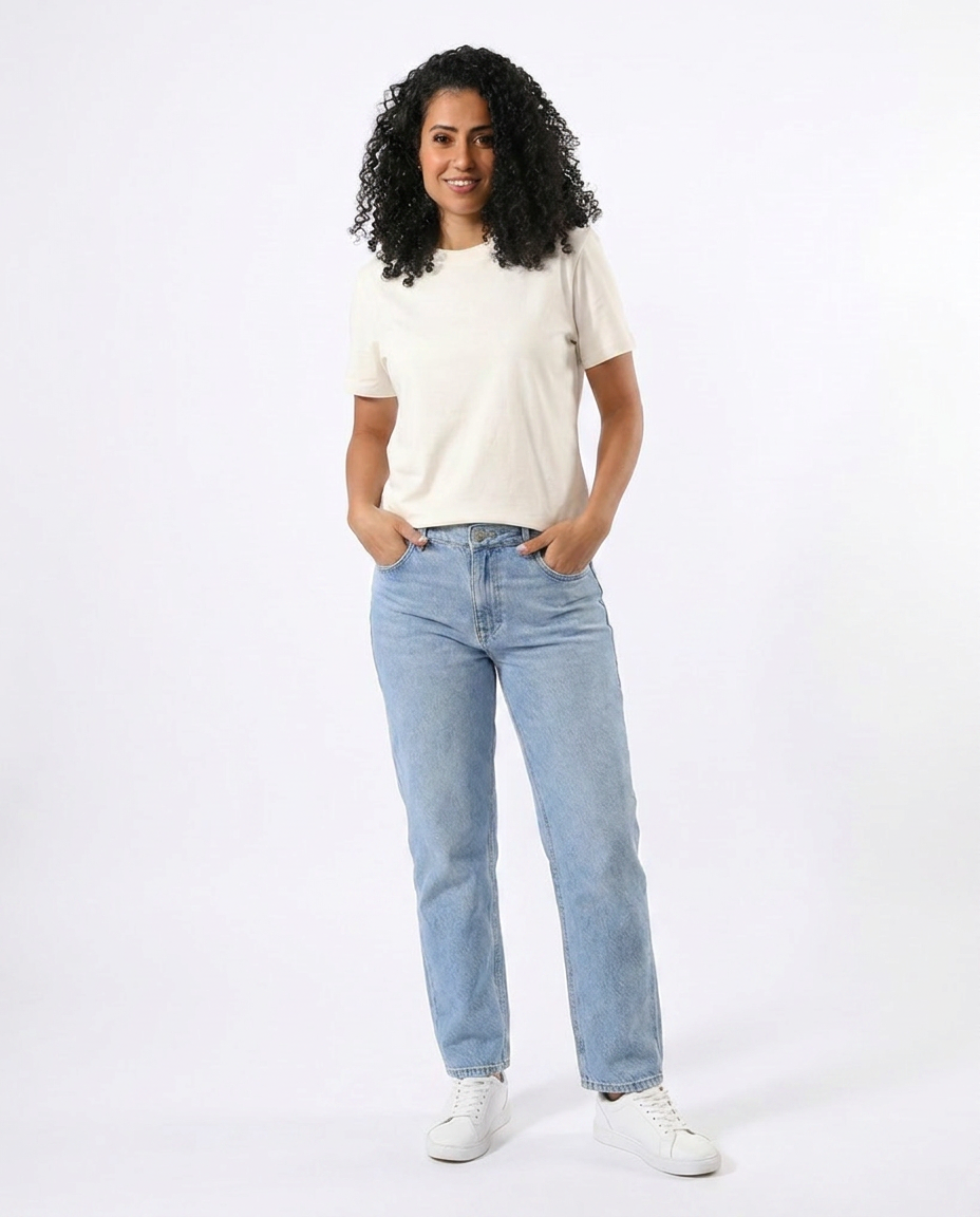 Women Plain Half Sleeves T-shirt