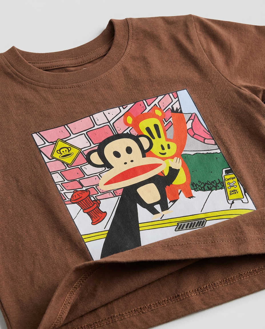 Boys Printed Paul Frank Half Sleeves T-shirt