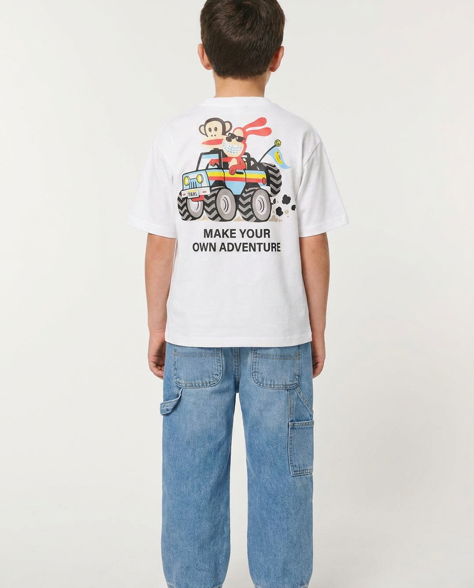 Boys Printed Paul Frank Half Sleeves T-shirt