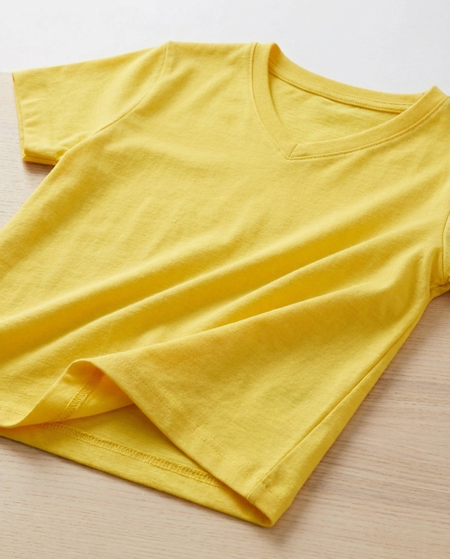 Boys Plain Half Sleeves T-shirt