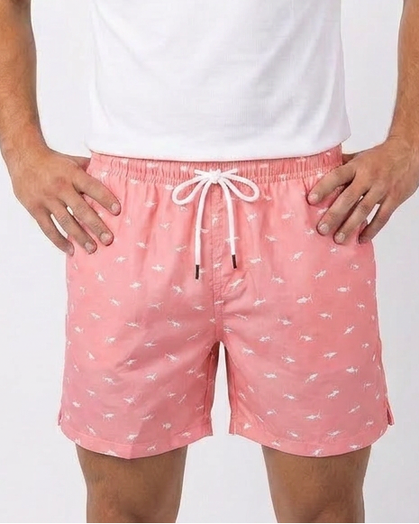 Men’s printed waterproof swim shorts