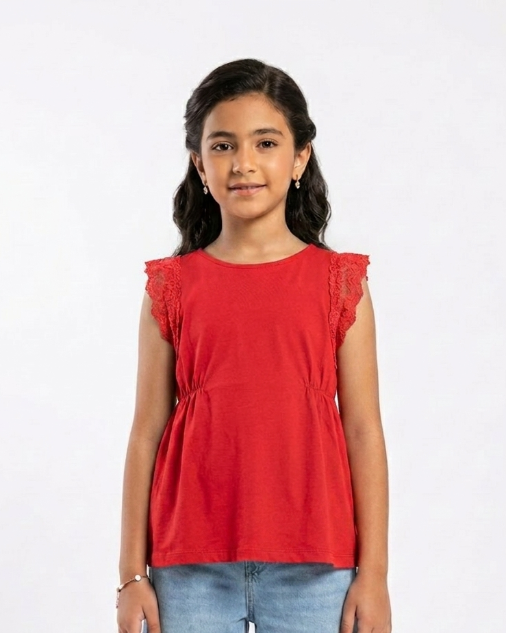 Girls Plain Blouse