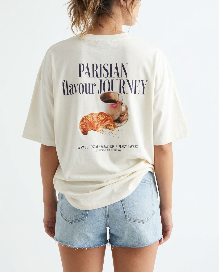 Women Printed Half Sleeves Oversize T-shirt