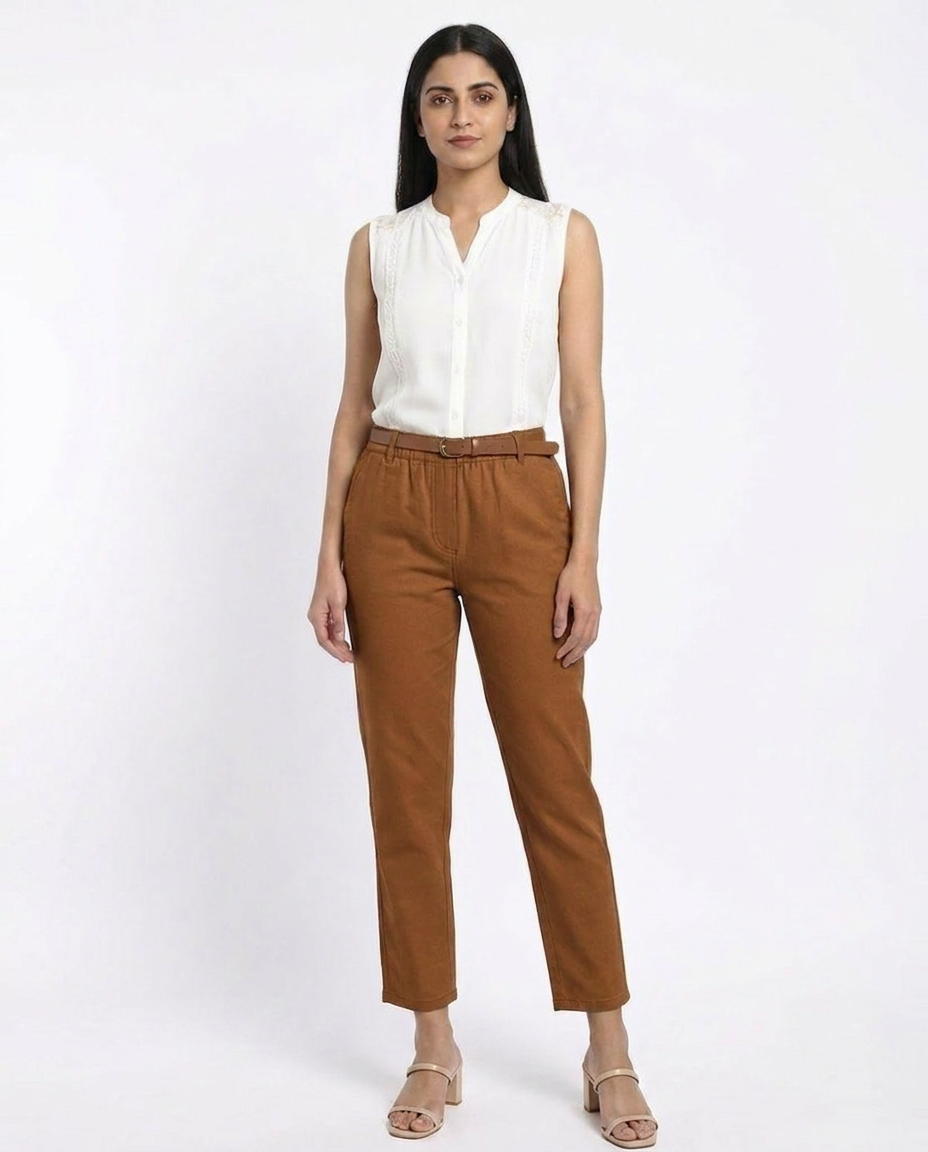 Regular fit pants