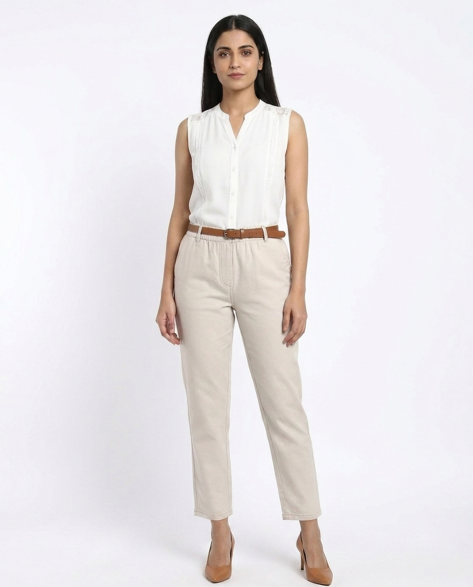 Regular fit pants