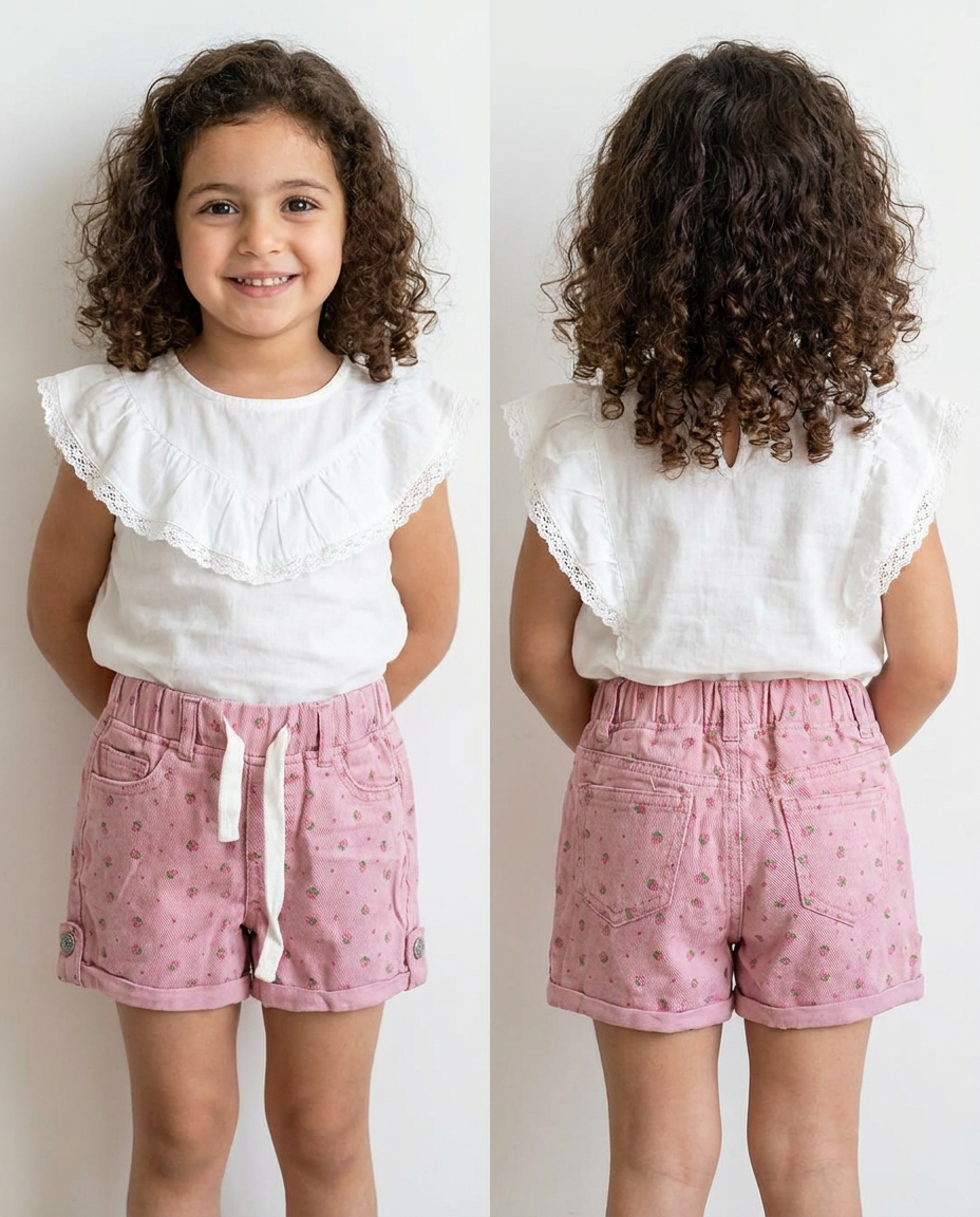 Girls Gabardine Short