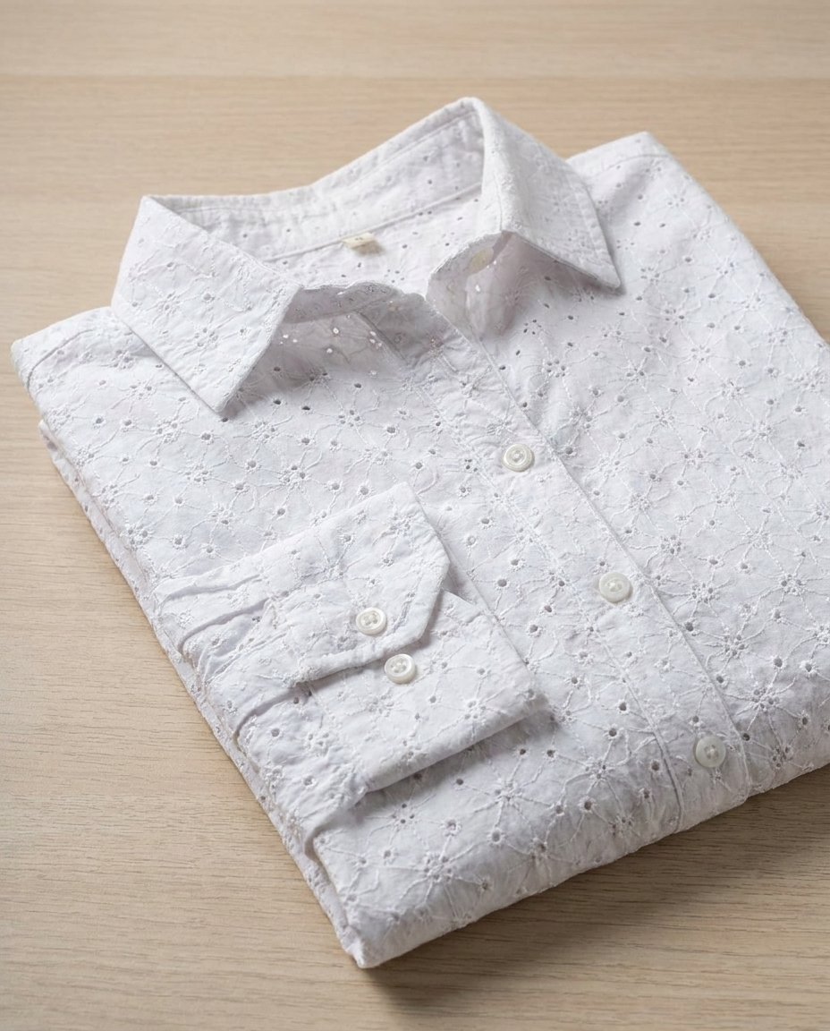 Embroidered Cat Blouse