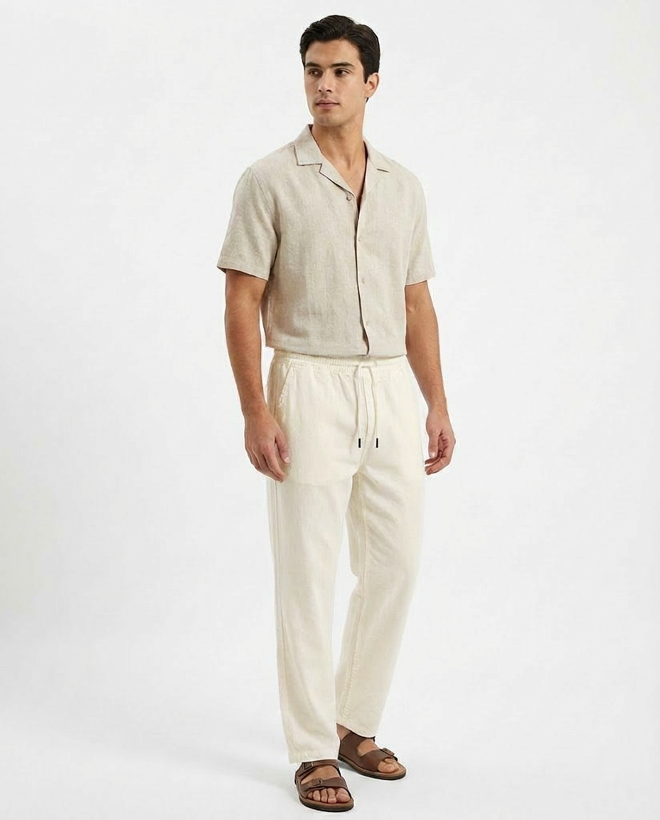 Men Linen Casual Pant