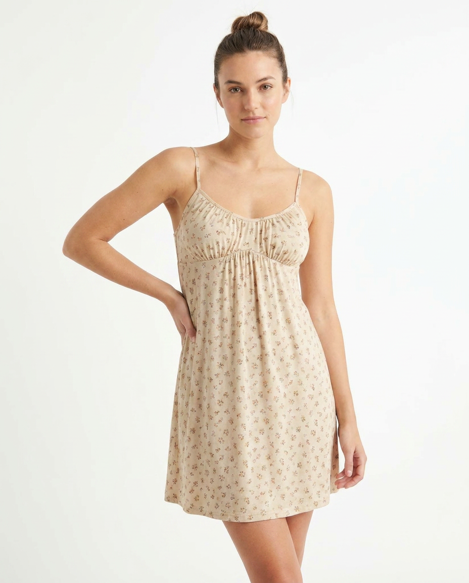 Women Printed Camisole Nightshirt