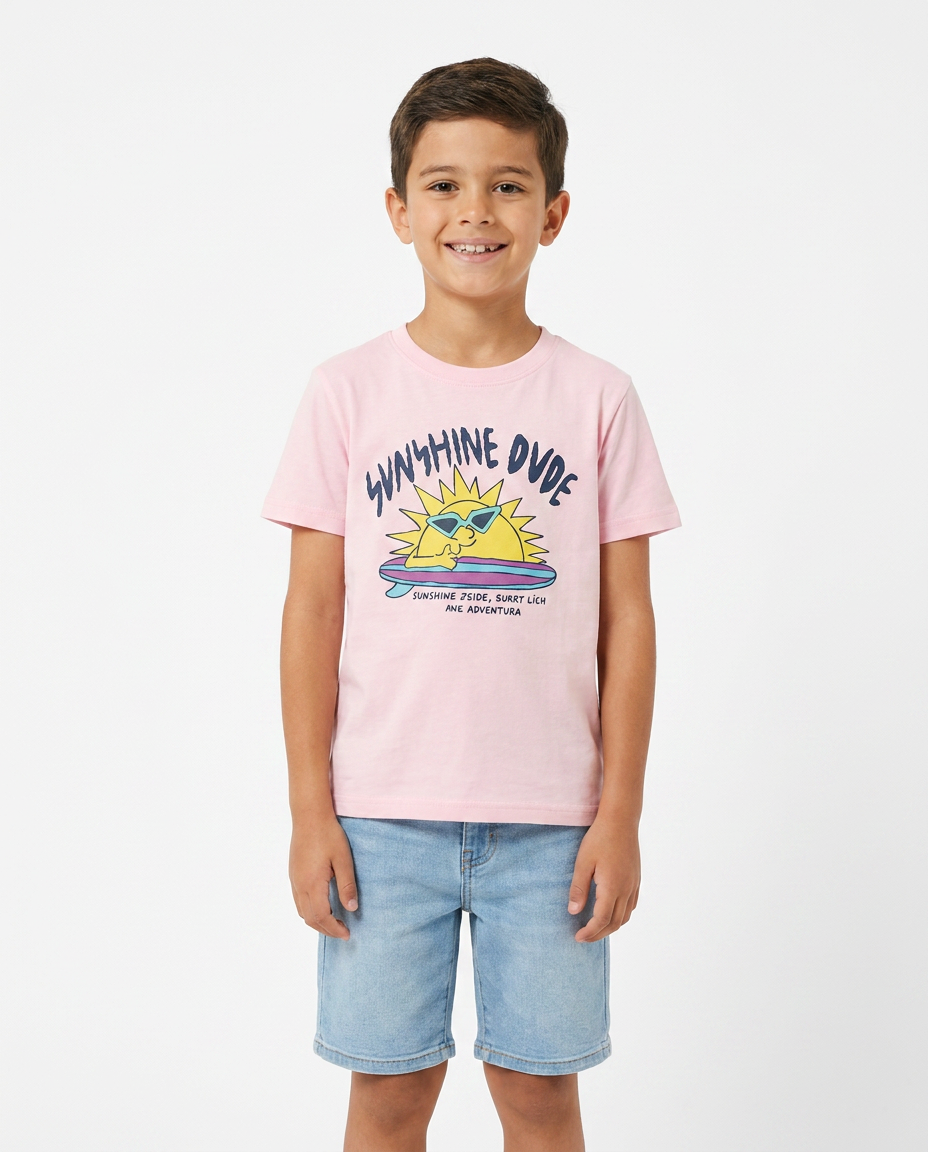 Boys Printed Half Sleeves T-shirt