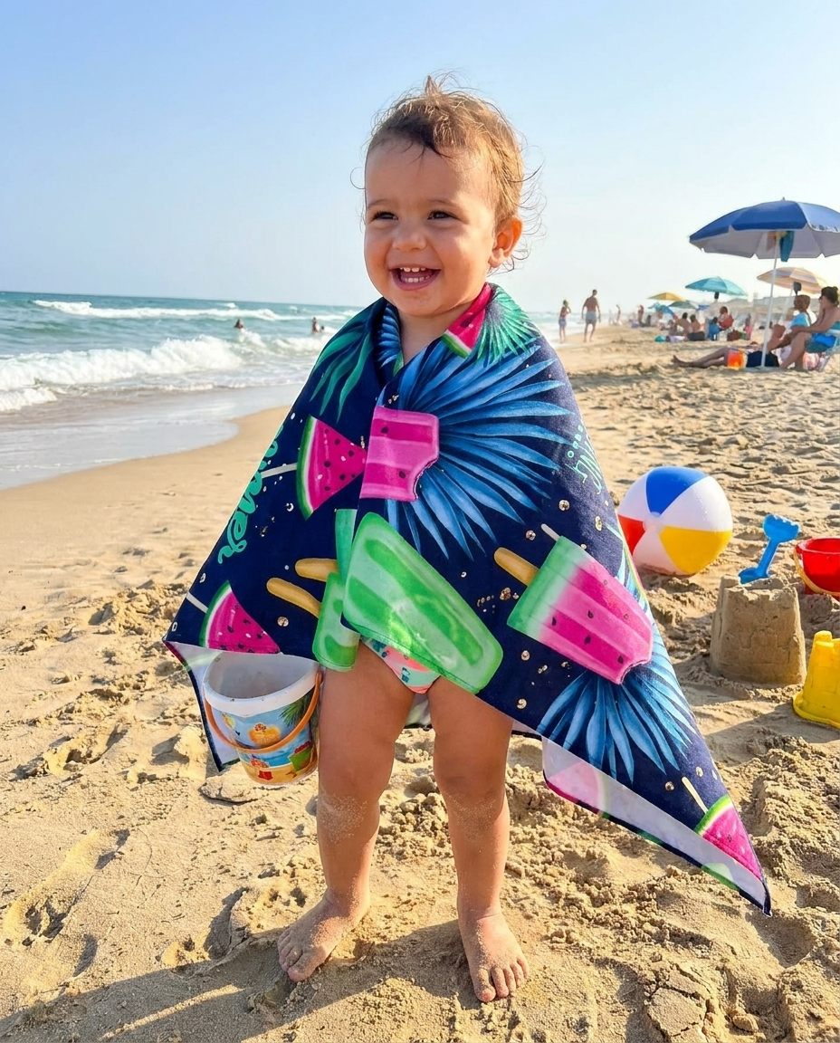 Kids Printed Sea Towel