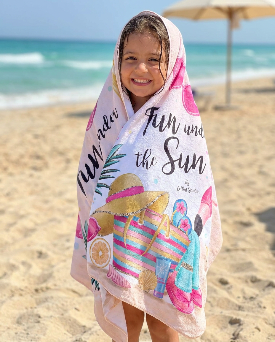 Kids Printed Sea Towel