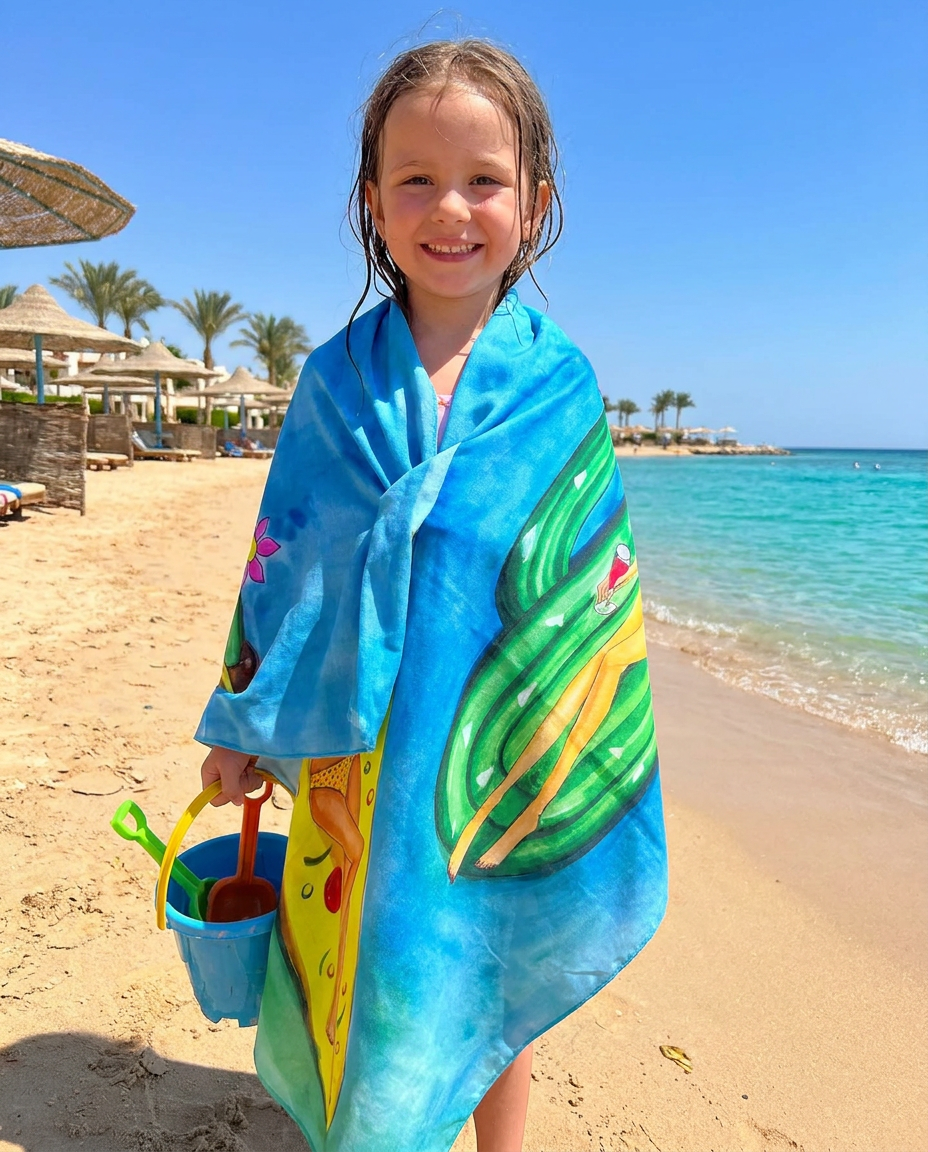 Kids Printed Sea Towel